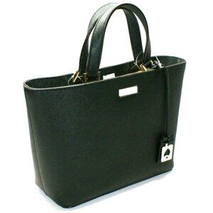 NEW Aesthetic KATE SPADE Juno Grant Street Black Saffiano Leather Bucket Handbag